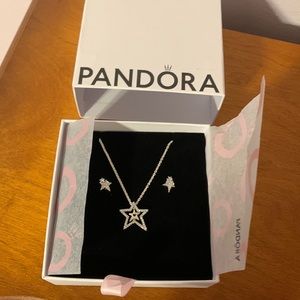 New star earrings and matching necklace
